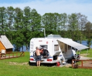 Gasthaus -Saunas: Apalkalns Campingplatz