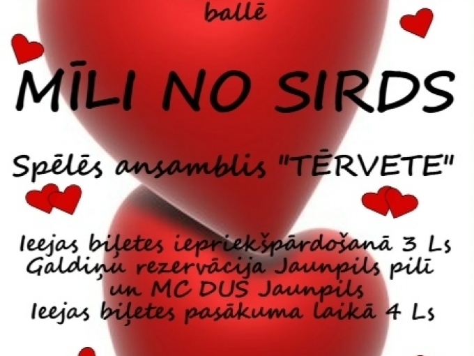 Mīli no sirds Jaunpils pilī(ARHĪVS)