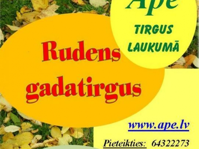 Gadatirgus Apē un MIĶEĻDIENAS GADATIRGUS Mõnistes parkā, Igaunijā(ARHĪVS)