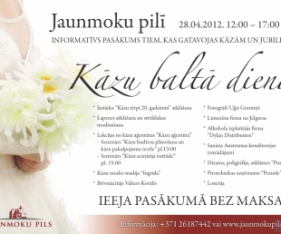 Atvērto durvju diena kāzu un citu svinību rīkotājiem Jaunmoku pilī(ARHĪVS)