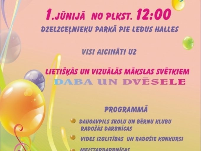 Lietišķās un vizuālās mākslas svētki „Daba un dvēsele”(ARHĪVS)