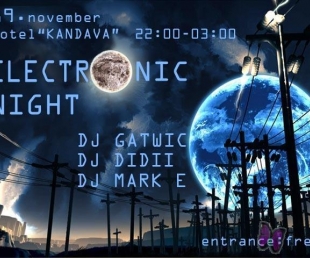 Kandavā bez maksas - "Electronic night"(ARHĪVS)