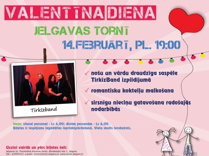 14.februārī Tornī spēlēs TirkīzBand(ARHĪVS)